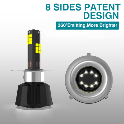 YAYE 100W 12000LM 8 Side Emitting H4 Led Motorcycle Headlight with Durable and Design