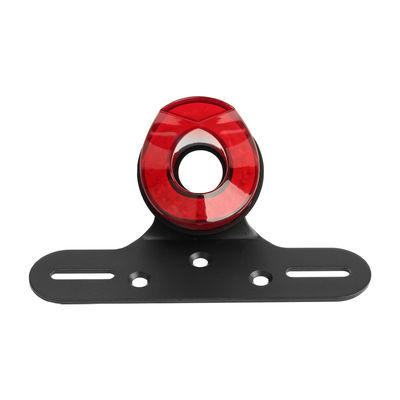 Universal 12V LED Tail Light with Red/Smoke Lens and 1 Year Warranty for Motorcycles