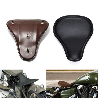 Motorcycle Parts Accessories Smooth PC Motorcycle Solo Seat With Spring for Harley Cafe Racer