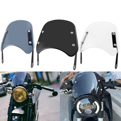 Easy Assembly Motorcycle Windshield Deflector for Various Models Including for Honda and for Kawasaki with 5 7 Inch Lights
