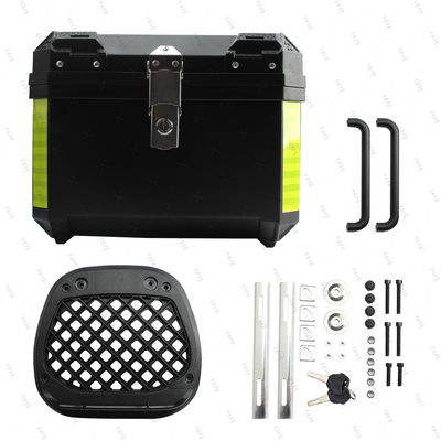 45L High Capacity Motorcycle Trunk Helmet Box Universal Top Case Waterproof Tail Box for Helmet and Luggage Storage