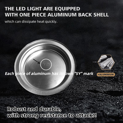 YAYE 5.75 Inch GN125 LED Accessory Red Skull Motorcycle High Low Beam DRL Headlight with Optical Lens