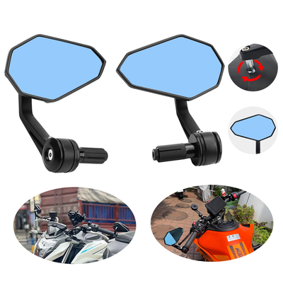 Lusterko wsteczne motocyklowe z uchwytem w kształcie rombu, pasujące do kierownicy o szerokości 22 mm, uniwersalne akcesoria motocyklowe