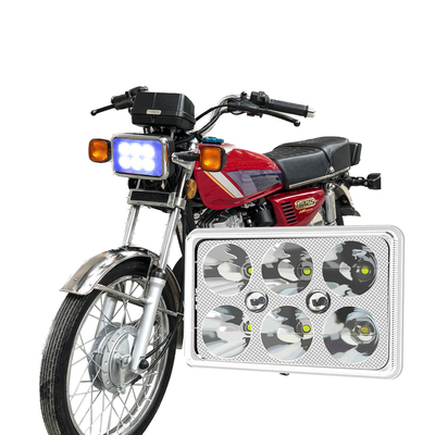 YAYE CG125 światło główne LED 6 Chip DC12V Biały Błękitny DRL Motocyklowy światło